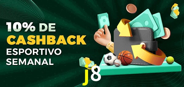 10% de bônus de cashback na j8